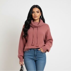 NWT 27 Miles Malibu, Cozy Cashmere Turtleneck Sweater XS/S